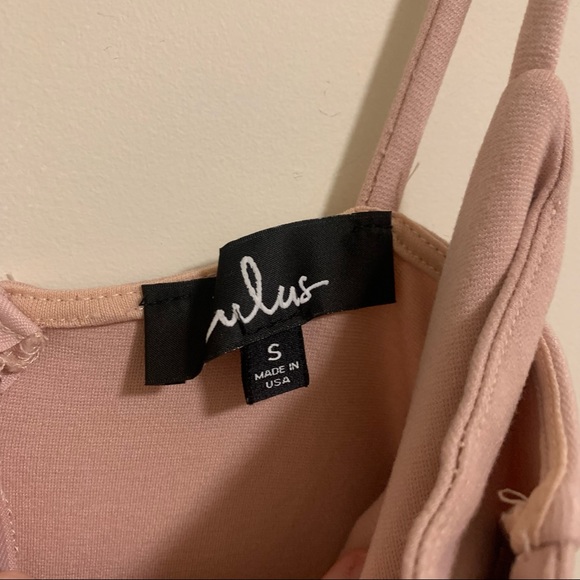 Lulu's Pink Blush Pink Bodycon Midi Dress Size S - Picture 3 of 4